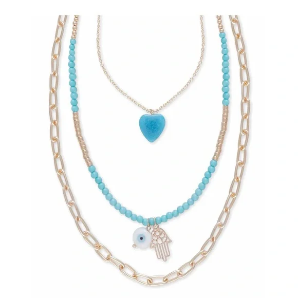 Myra Bag Jewelry S5488 Blue Heart Necklace Poshmark